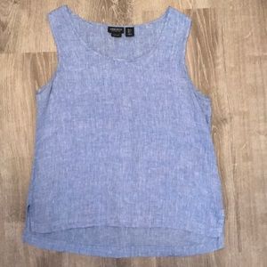 Beautiful light blue Linen tank top!